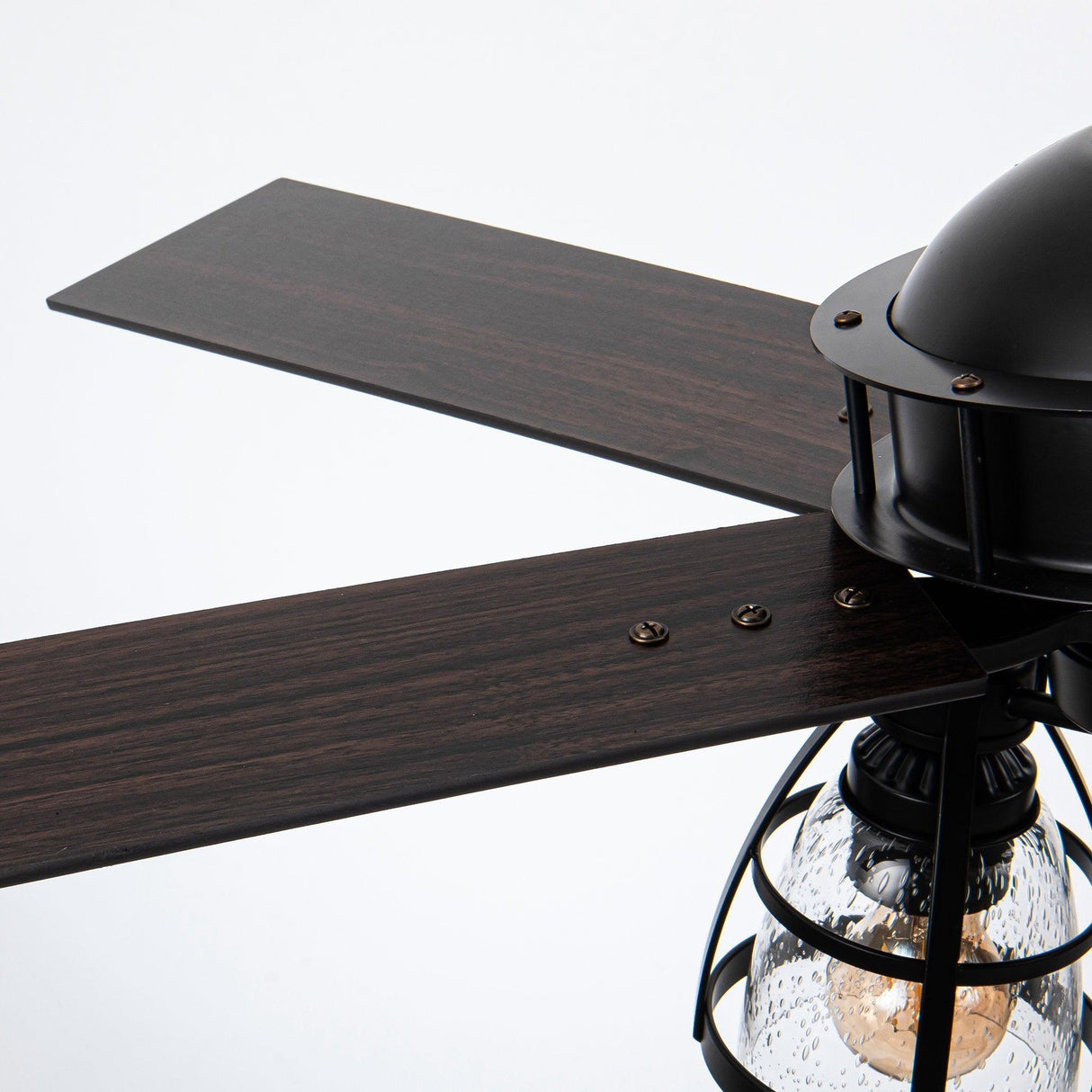 52" Kashmir Traditional Downrod Mount Reversible Ceiling Fan with Lighting and Remote Control