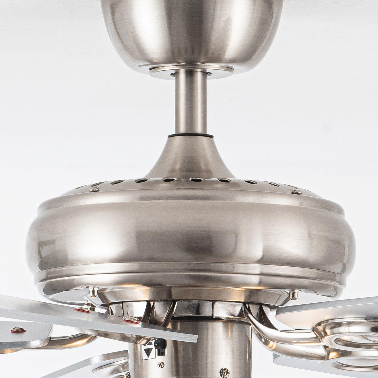 52" Kyla Industrial Caged Ceiling Fan With Light Remote Control Satin Nickel