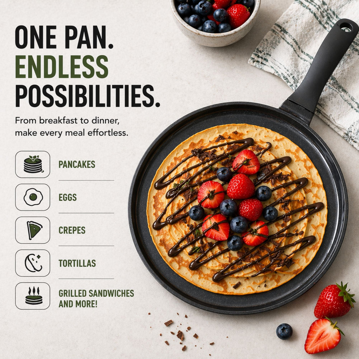 Crepe & Egg Pan — 11"