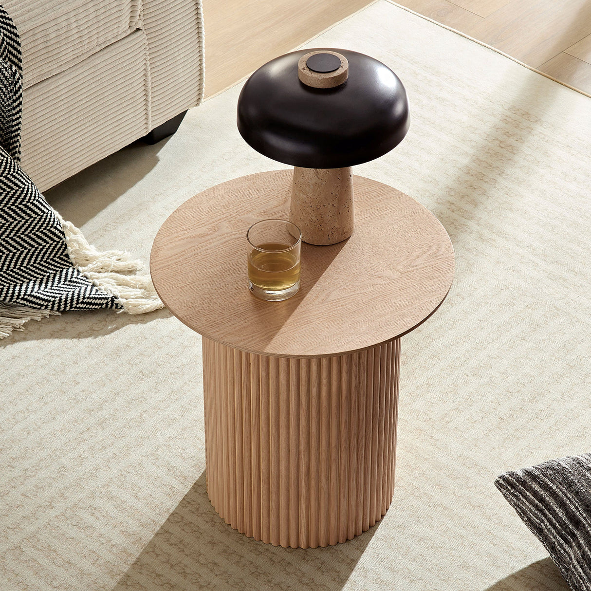 Walker Edison | Fluted Side Accent Table