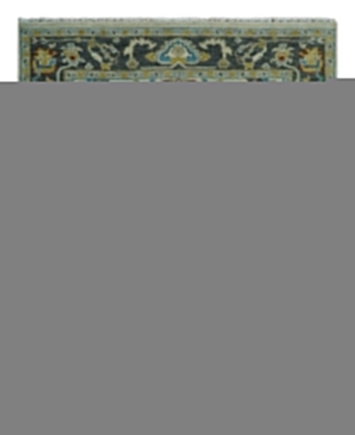 Beige, Gray, and Ivory Traditional Hand Knotted Oriental Oushak Multi Size wool Area Rug