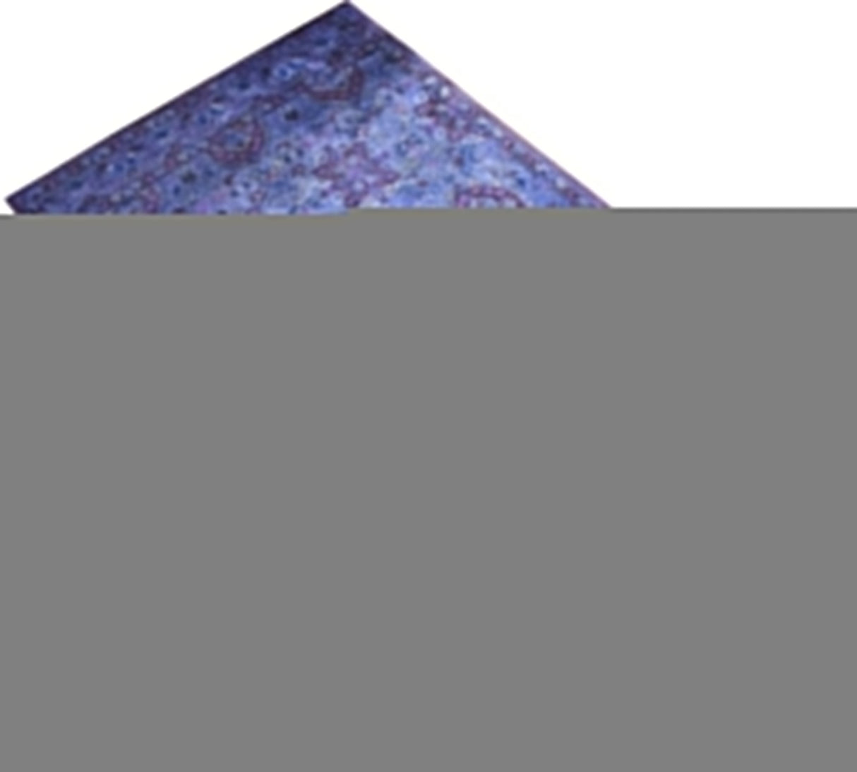 Custom Made Hand Tufted Blue Traditional Style Overdyed Wool Area Rug