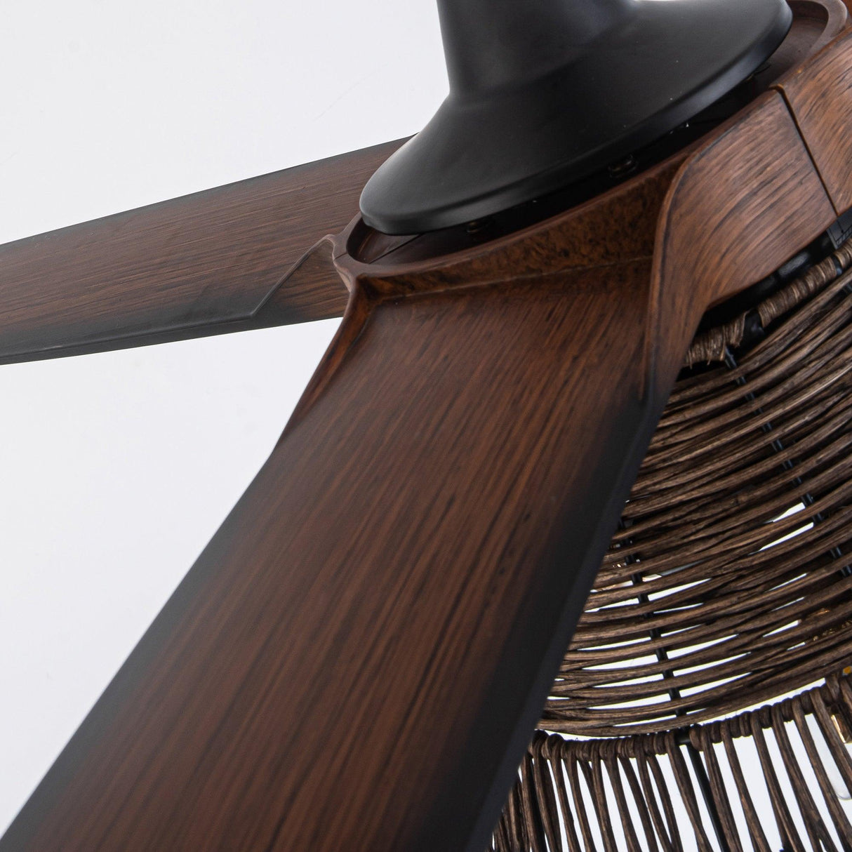 60" Farmhouse AC Motor Downrod Mount Reversible Ceiling Fan With Lighting And Remote Control