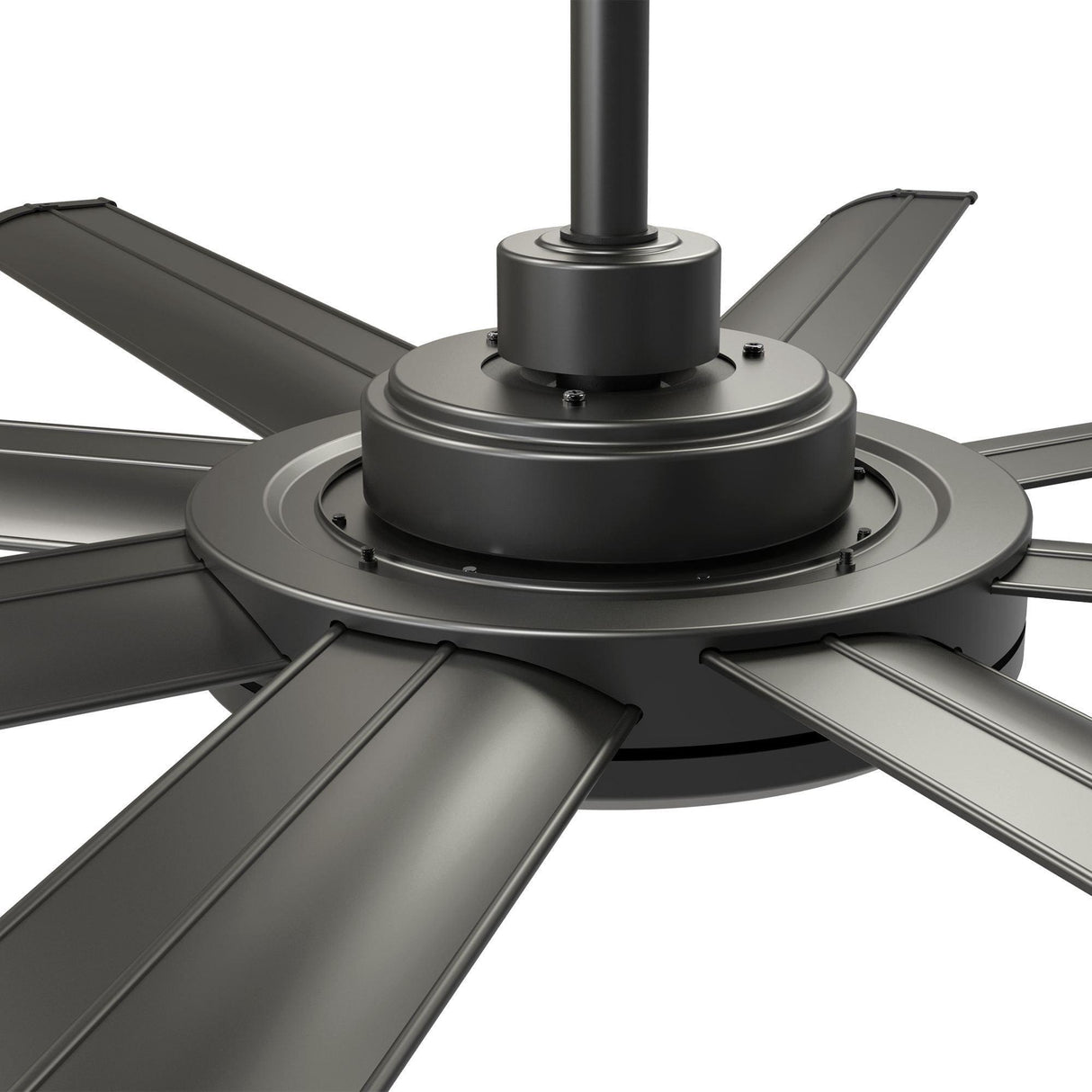 60" Black Led Indoor Ceiling Fan With Remote 8 Blade