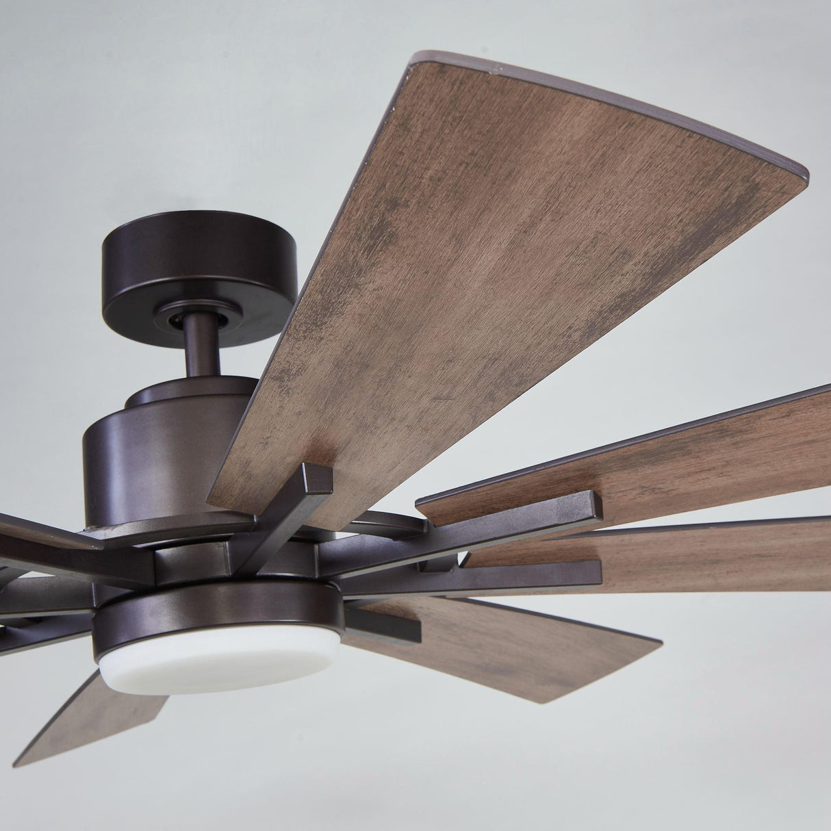60" Oretha Windmill 8 Blade Led Indoor Oil Rubbed Bronze Ceiling Fan With Remote And Light Kit Included