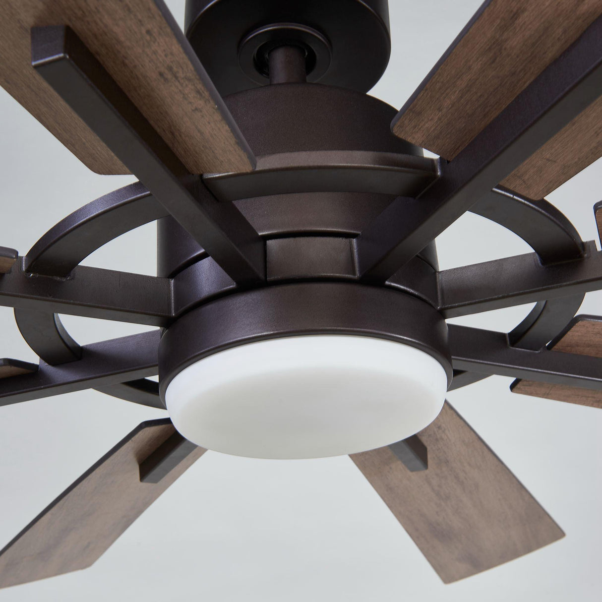 60" Oretha Windmill 8 Blade Led Indoor Oil Rubbed Bronze Ceiling Fan With Remote And Light Kit Included