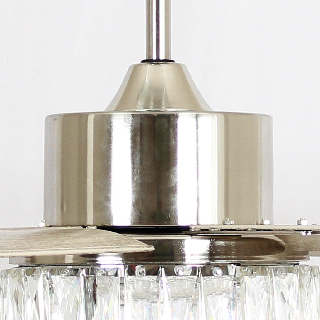 65‘’ Satin Nickel Indoor Down Rod Ceiling Fan