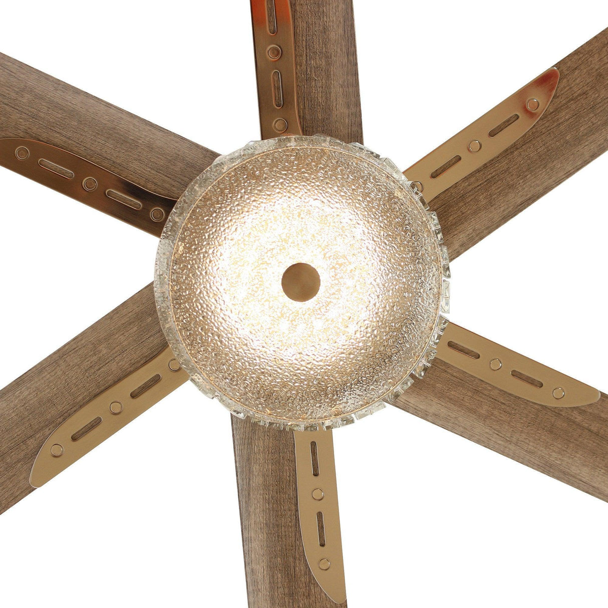 65‘’ Satin Nickel Indoor Down Rod Ceiling Fan