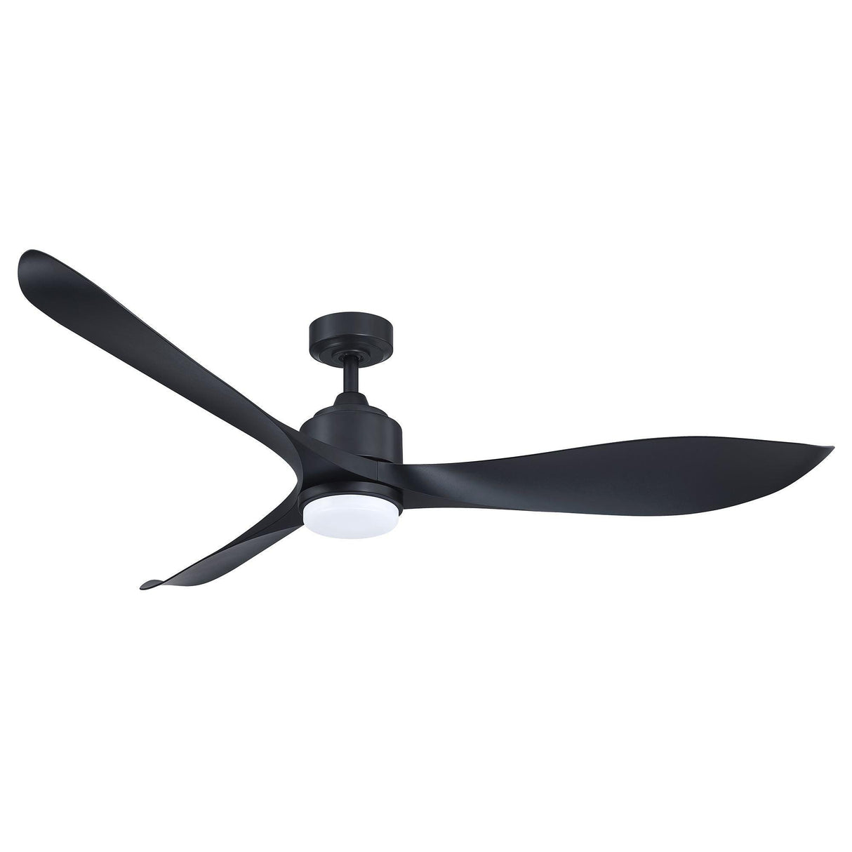 66'' Misael Propeller Integrated Led Indoor Modern Black Ceiling Fan With Remote And Light Kit Included