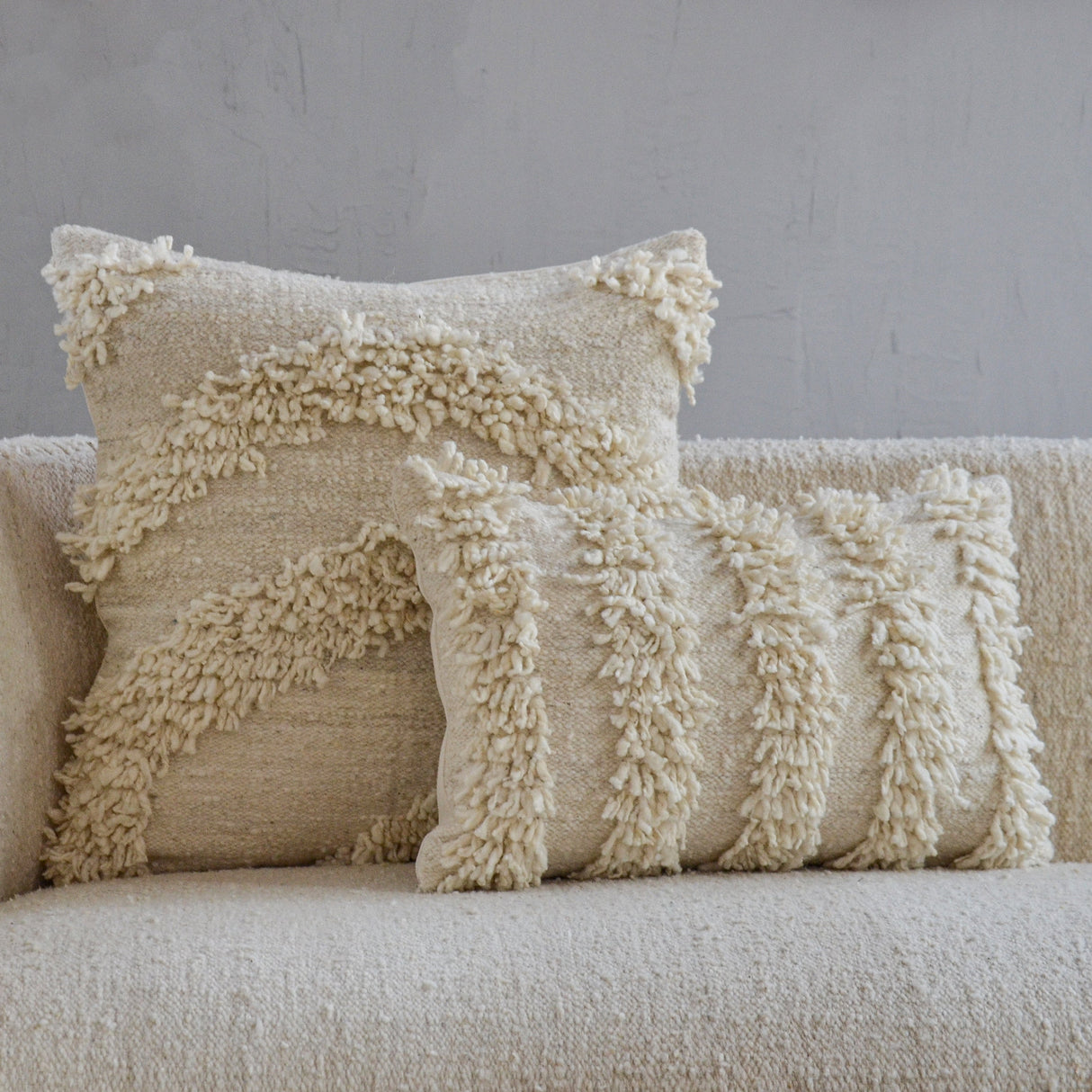 Miguel Wool Pillow Cover by Diego Olivero Studio