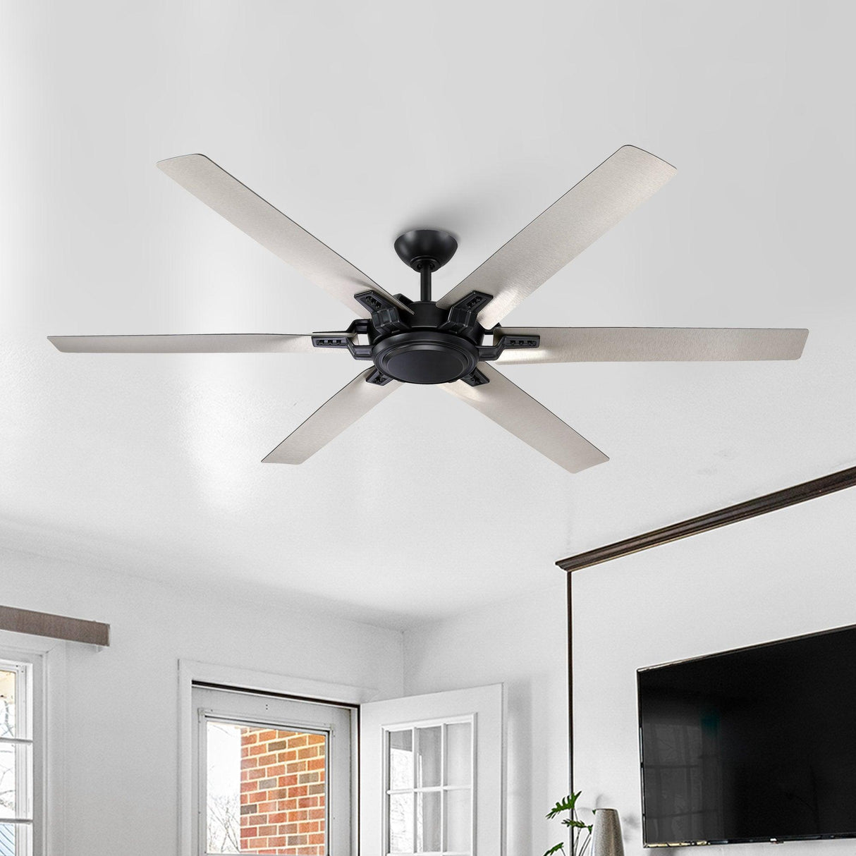 70" Madhya Industrial Ceiling Fan with Remote Control