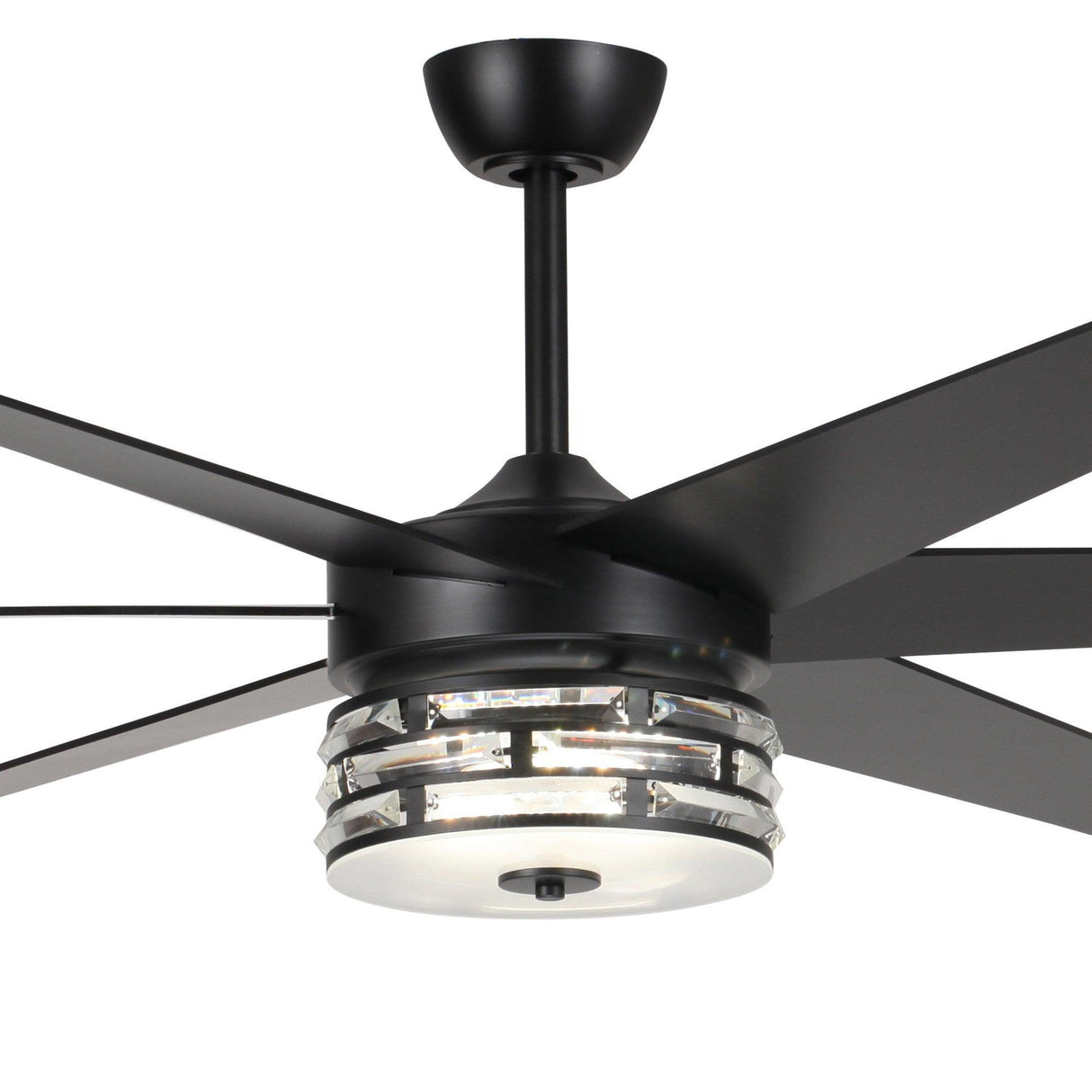 70" Black Modern Ceiling Fan