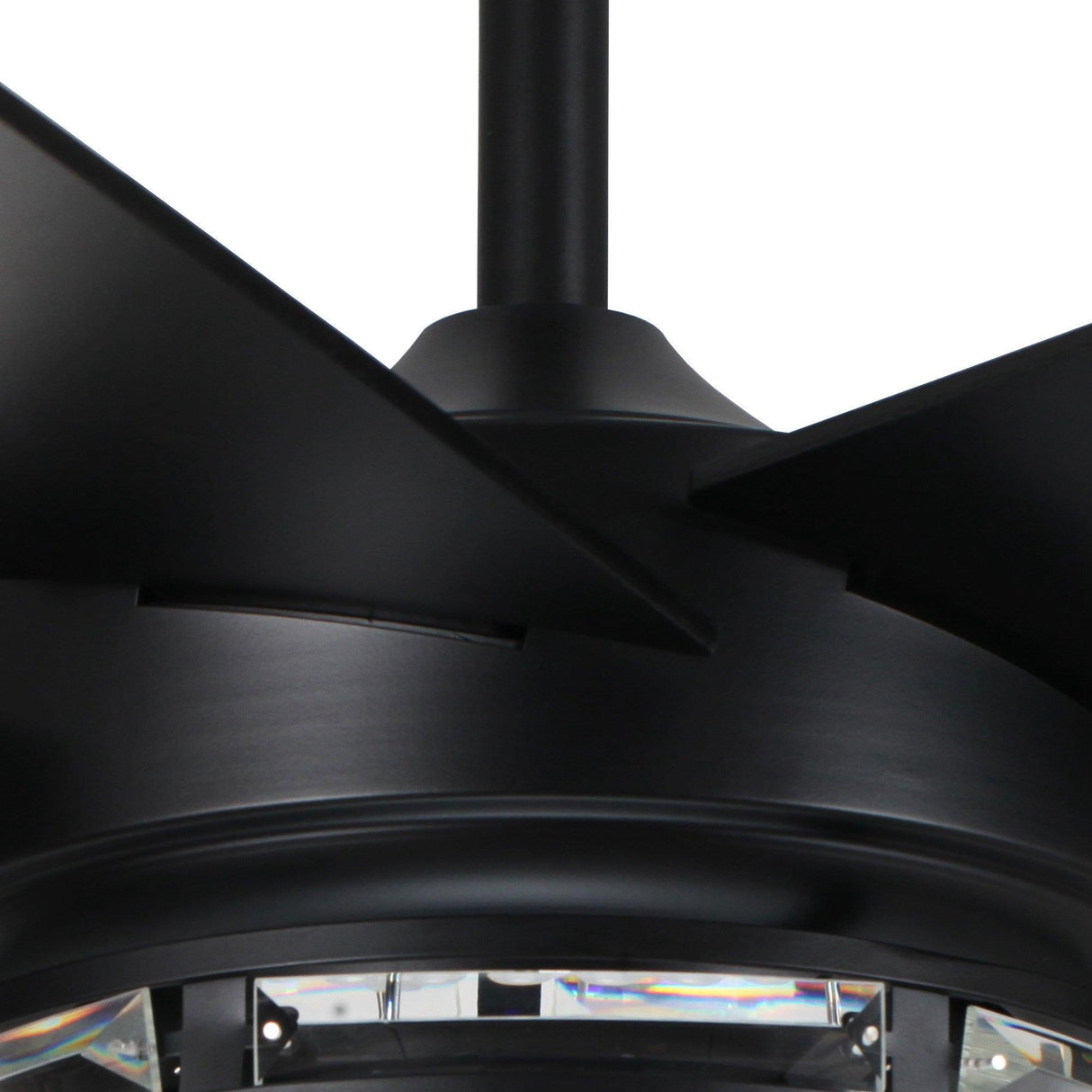 70" Black Modern Ceiling Fan