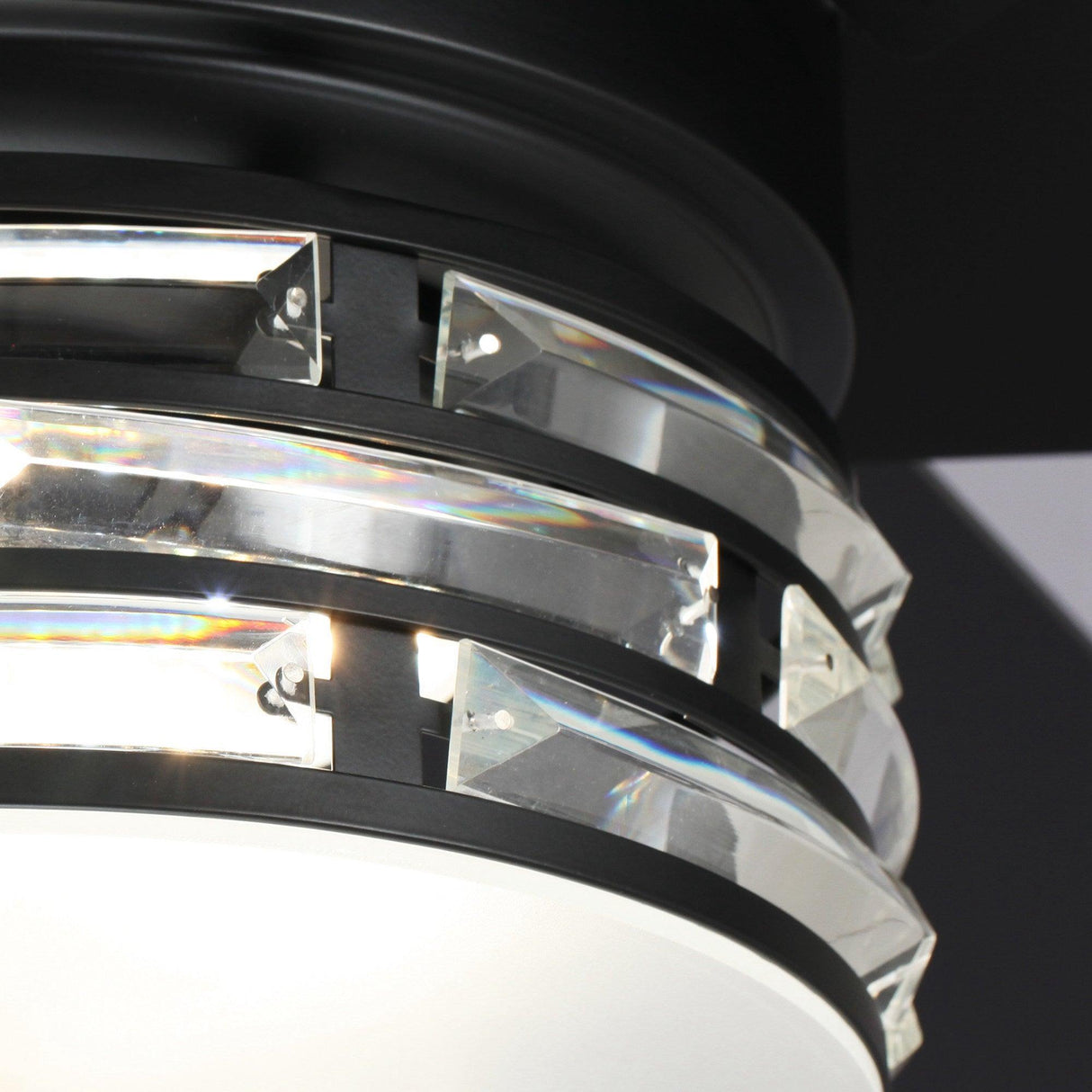 70" Black Modern Ceiling Fan