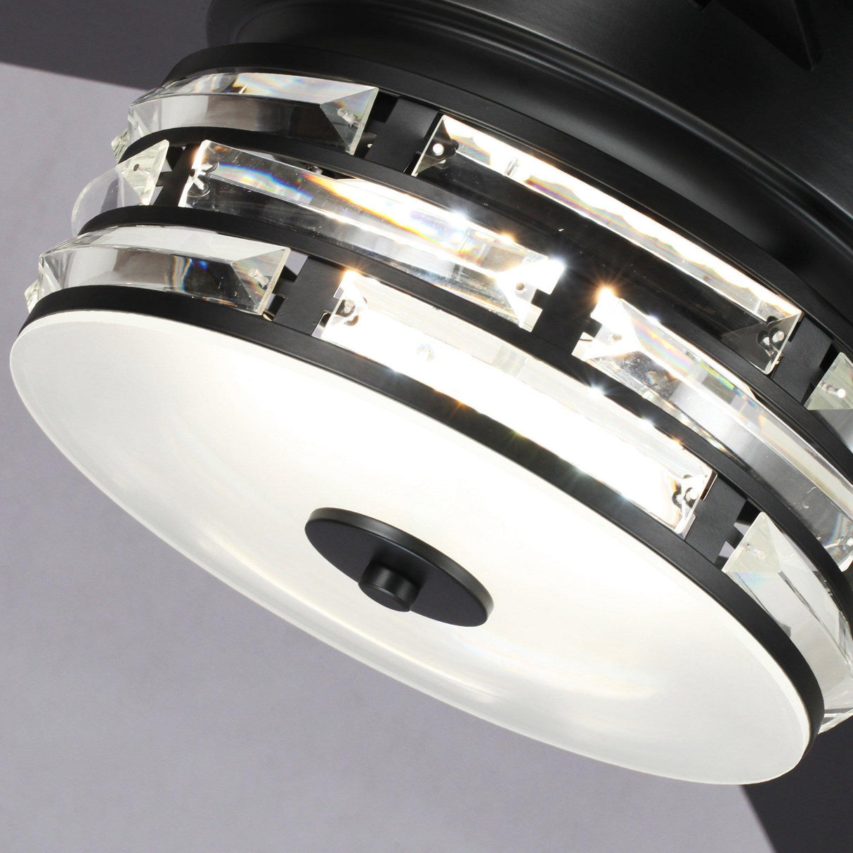 70" Black Modern Ceiling Fan