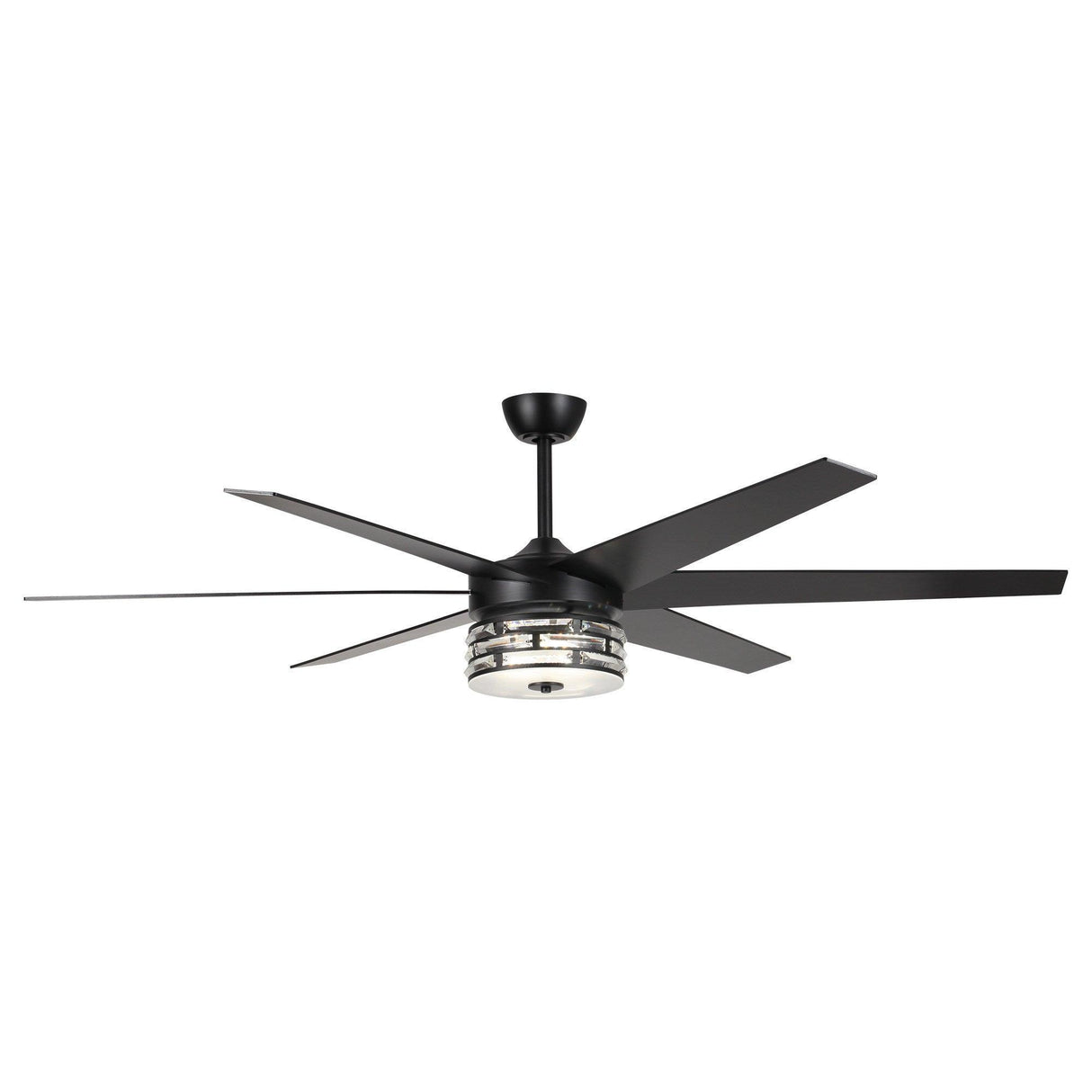 70" Black Modern Ceiling Fan