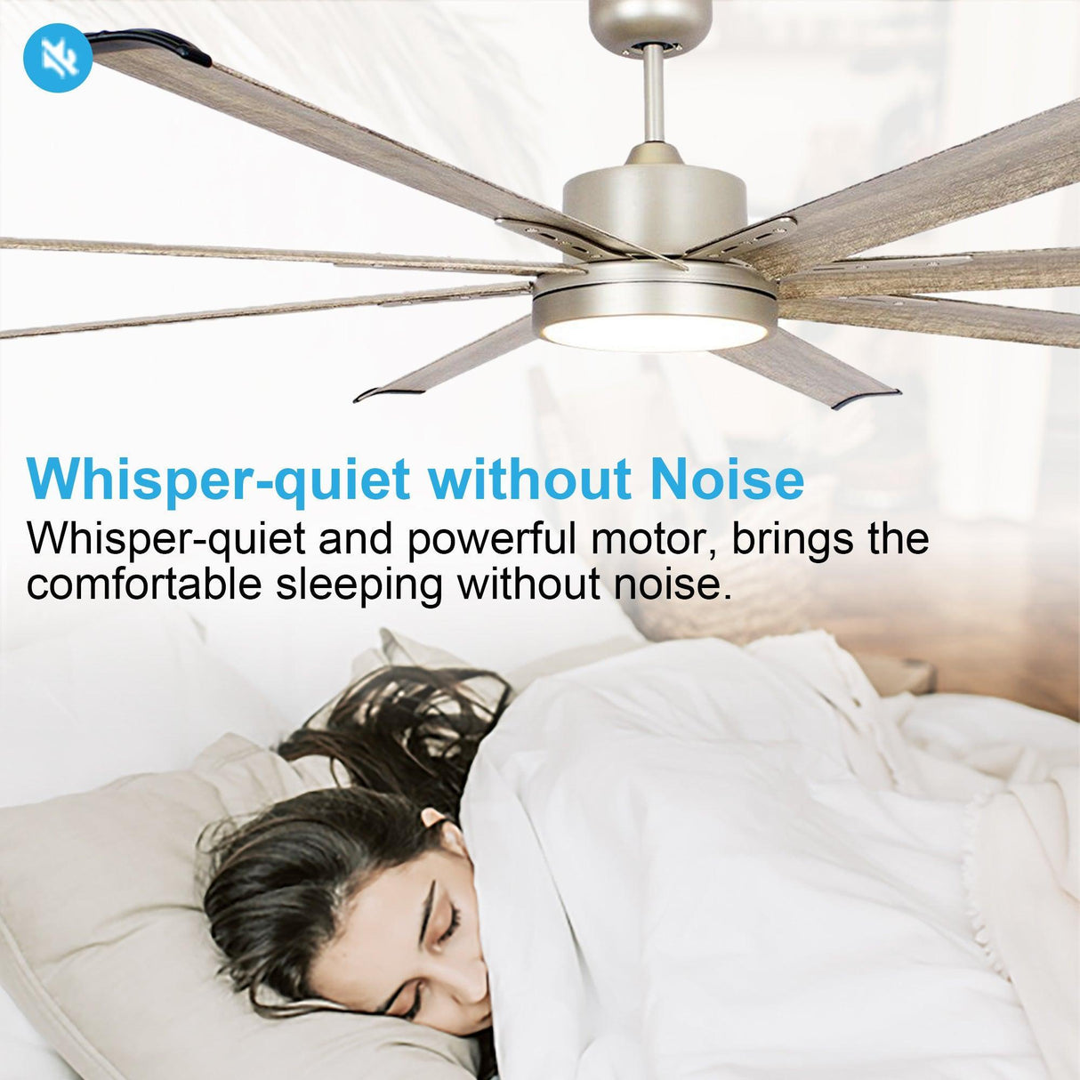 72‘’ Bankston Integrated Led Indoor Nickel Standard Ceiling Fan With Remote Control And Light Kit Included