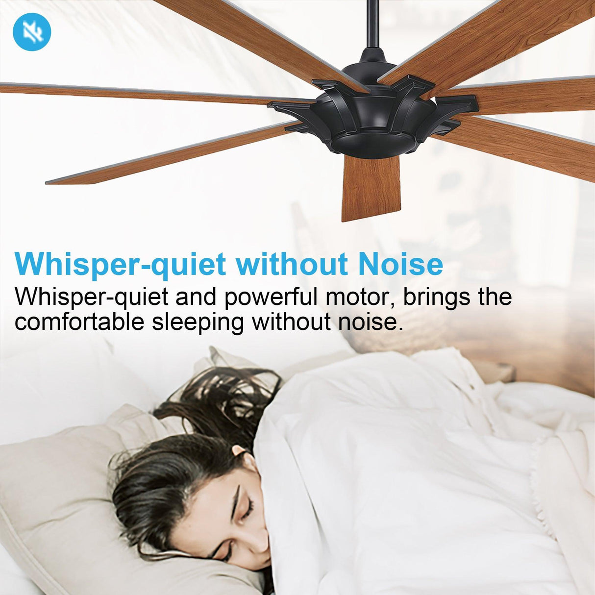 72 Modern Rustic Ceiling Fan 7-Blades