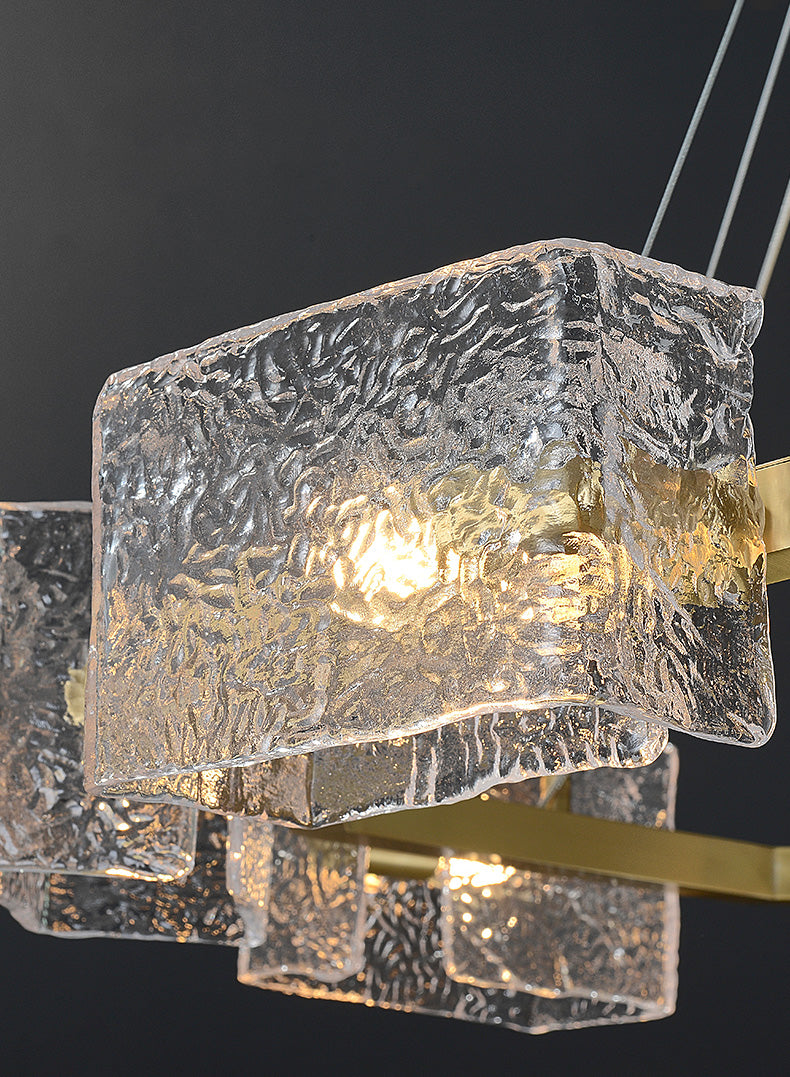 Water ripple Glass Chandelier