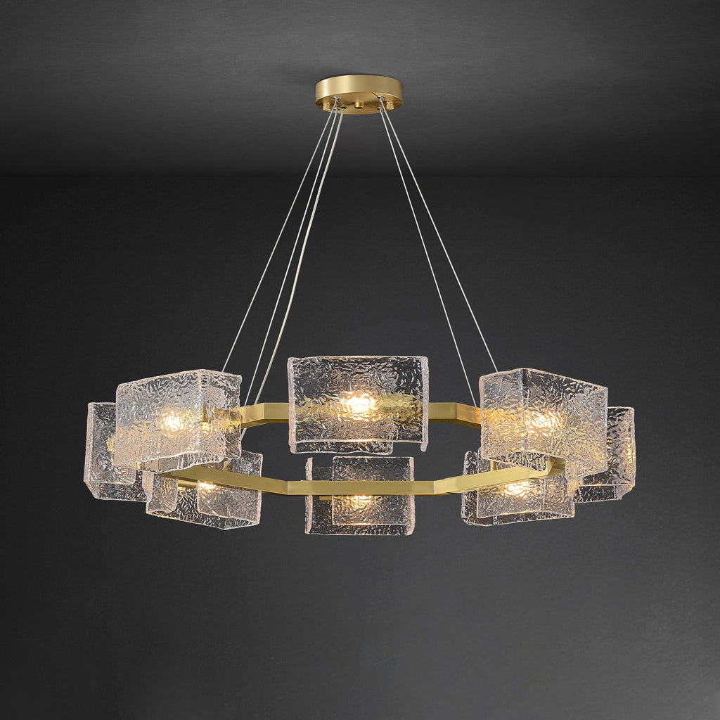 Water ripple Glass Chandelier