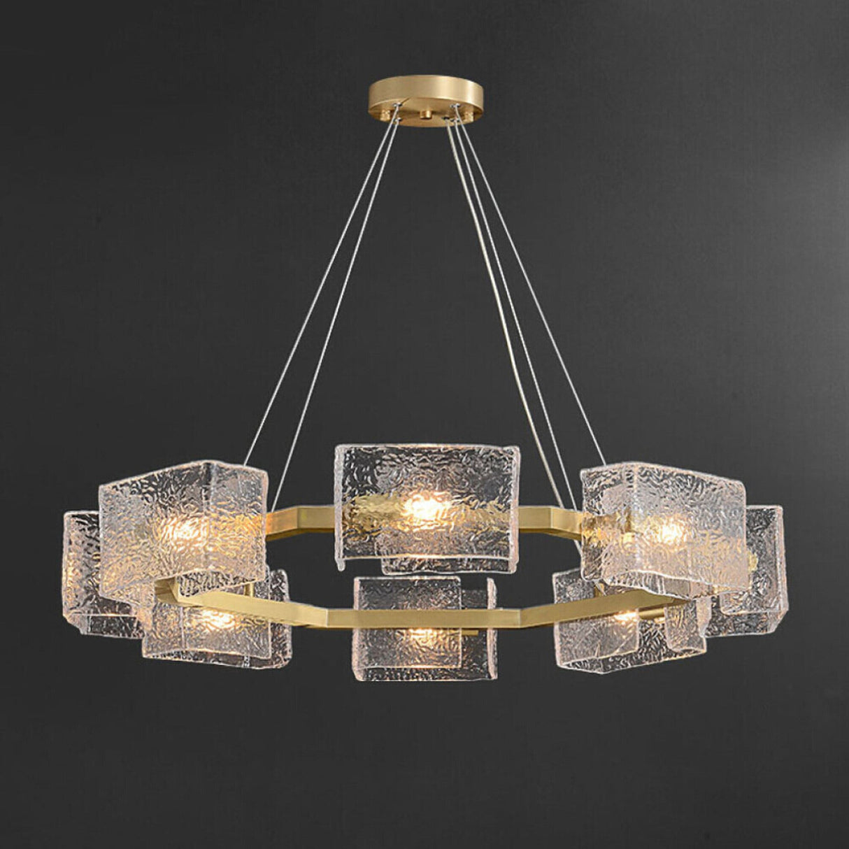 Water ripple Glass Chandelier