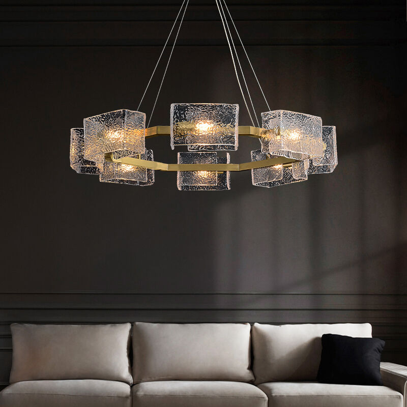 Water ripple Glass Chandelier