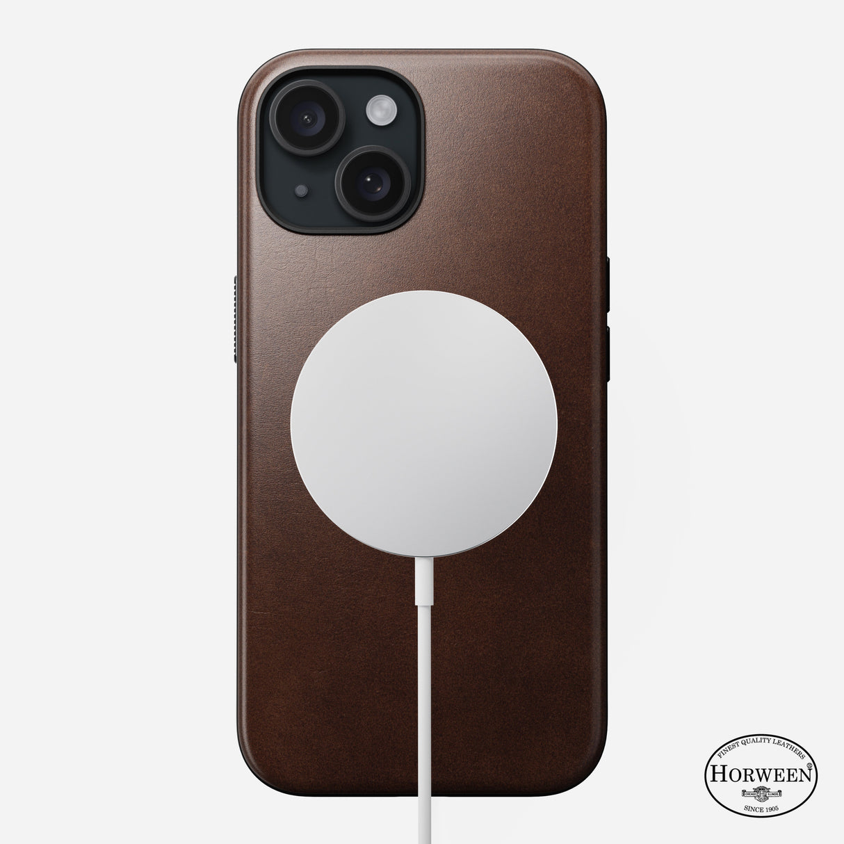Modern Leather Case - iPhone 15 | Rustic Brown | Horween
