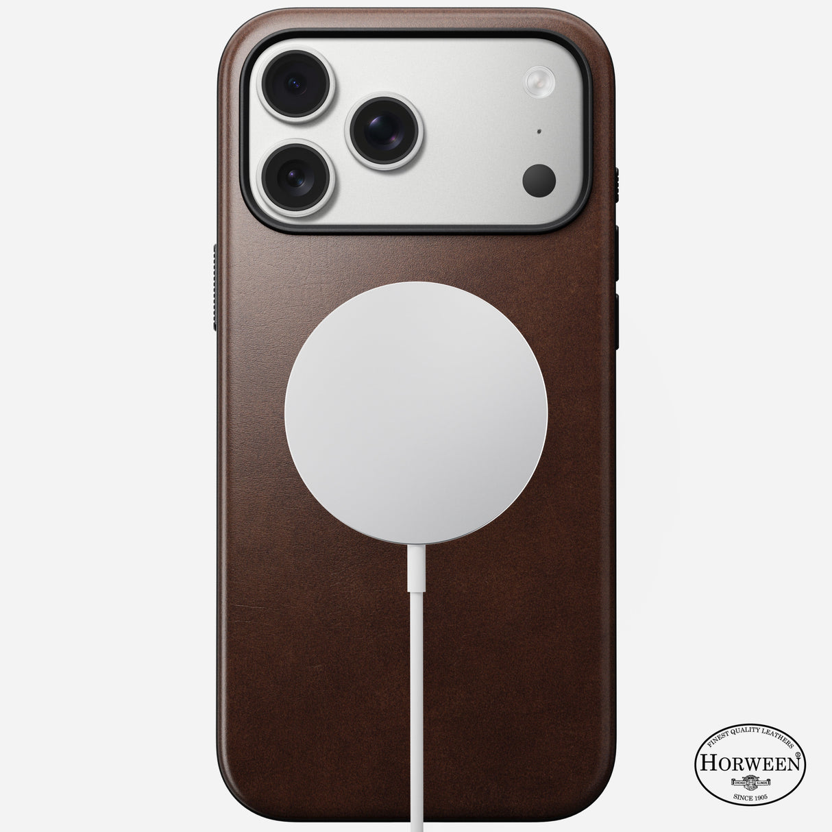 Modern Leather Case - iPhone 17 Pro Max | Rustic Brown | Horween