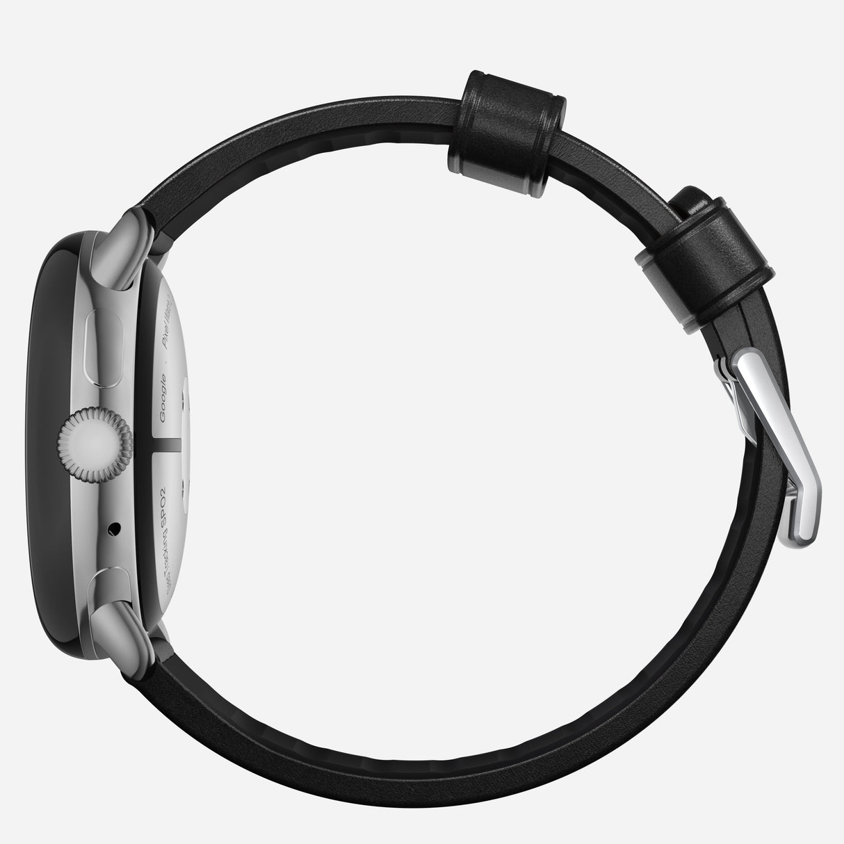 Active Band Pro - Pixel Watch | 45mm | Silver Hardware | Horween Black