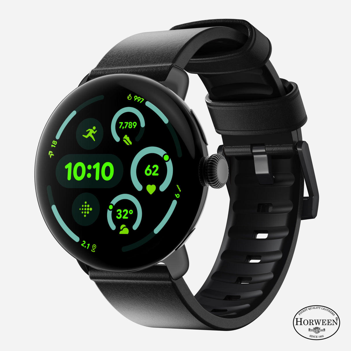 Active Band Pro - Pixel Watch | 45mm | Black Hardware | Horween Black