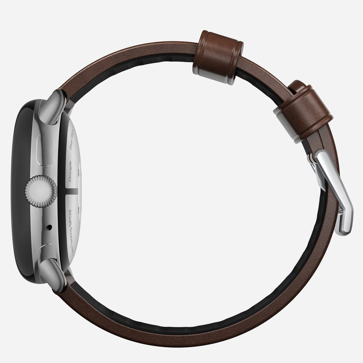 Active Band Pro - Pixel Watch | 45mm | Silver Hardware | Horween Brown