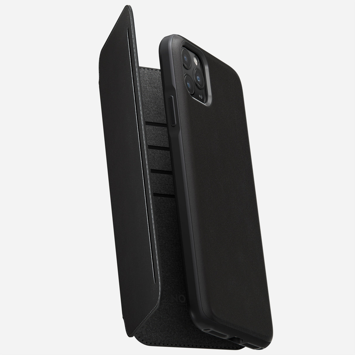 Modern Leather Tri-Folio - iPhone 11 Pro Max | Black | Horween