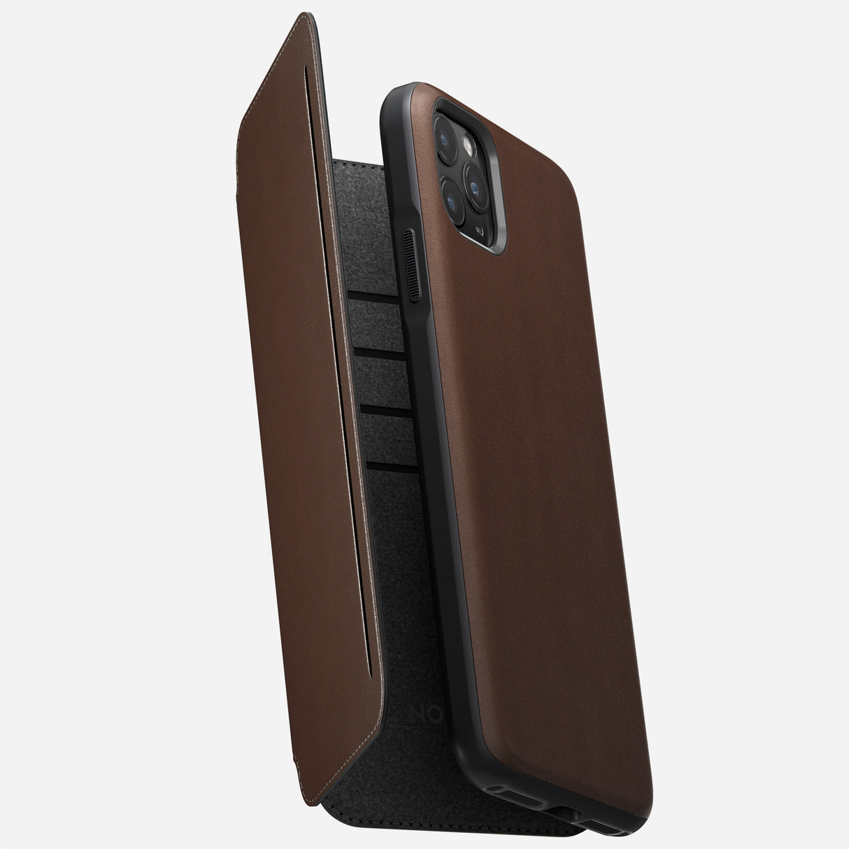 Modern Leather Tri-Folio - iPhone 11 Pro Max | Rustic Brown | Horween