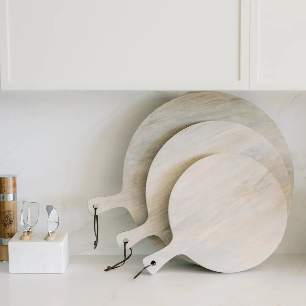 Charlotte Wood Round Serving Board