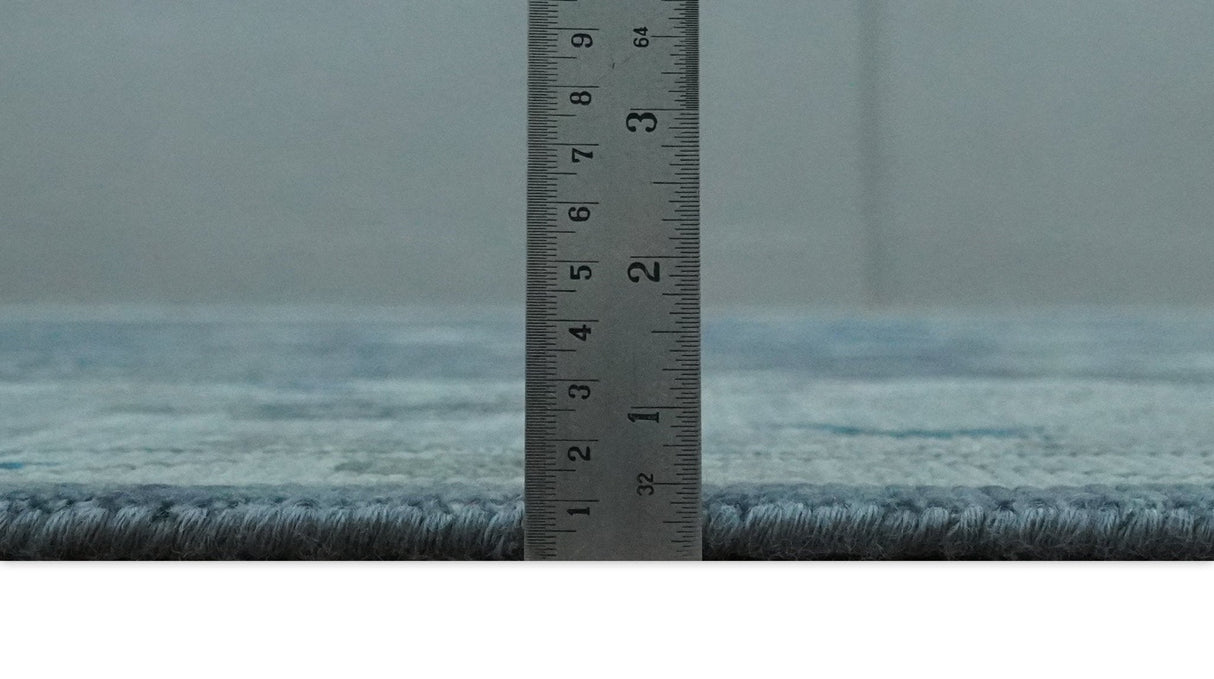 Hand Knotted Gray and Silver Traditional Multi Size Oushak Wool Rug