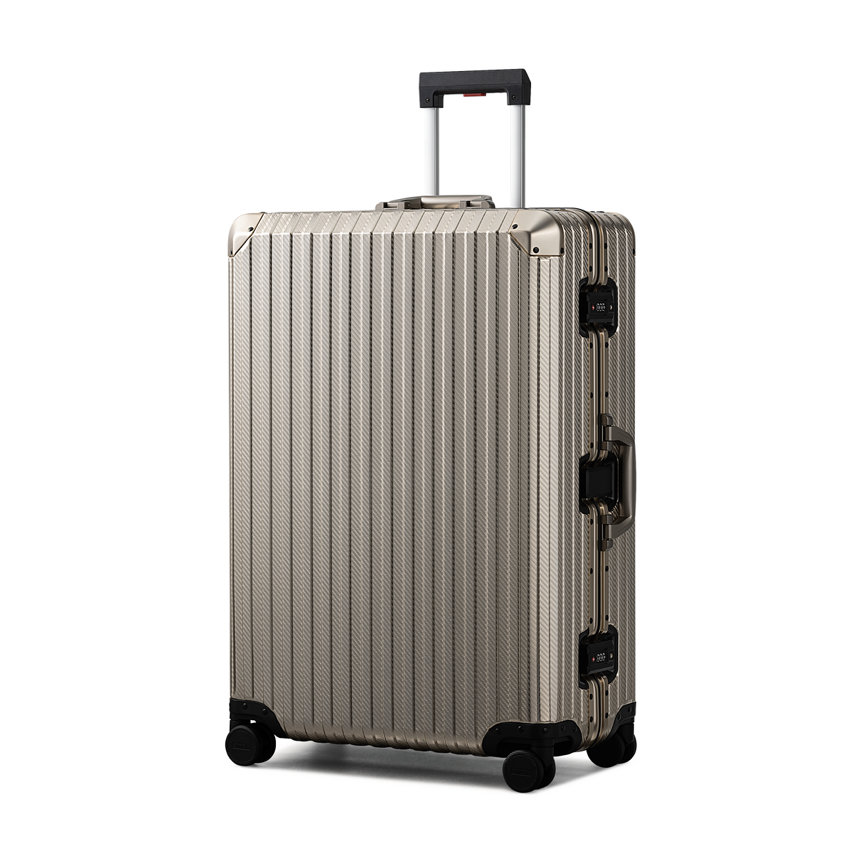 TREVA Aluminum Suitcase Champagne