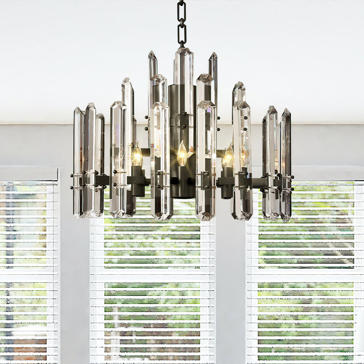 Browning Prism Round Chandelier 24"