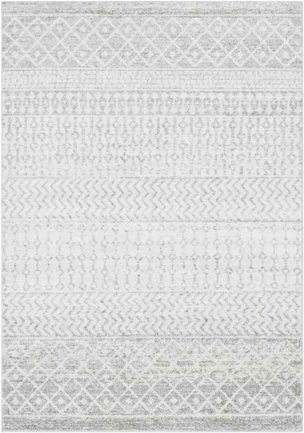 Louise Global Light Gray/White Area Rug