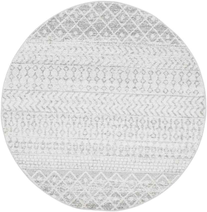 Louise Global Light Gray/White Area Rug