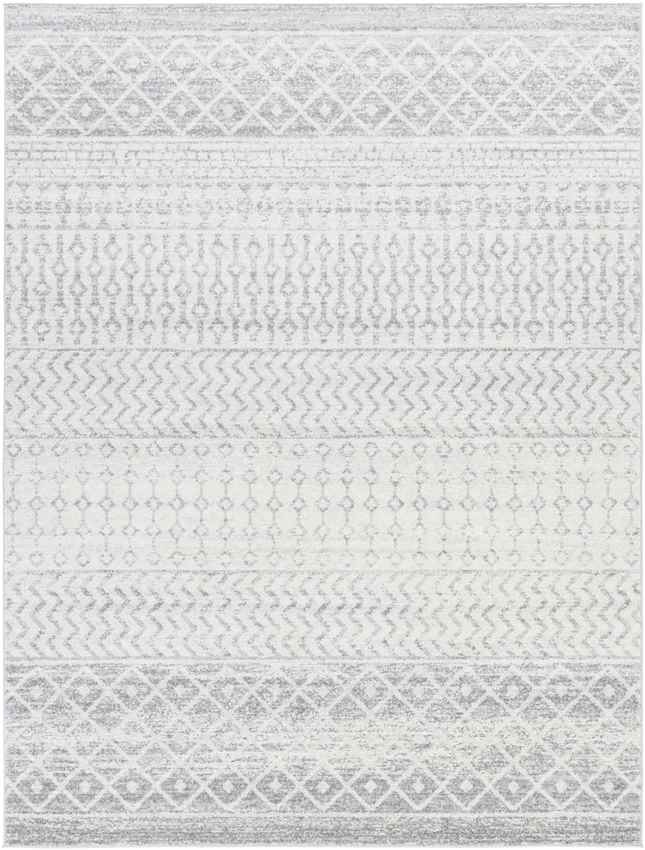 Louise Global Light Gray/White Area Rug