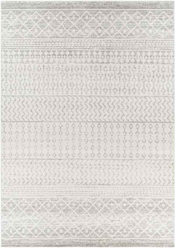 Louise Global Light Gray/White Area Rug