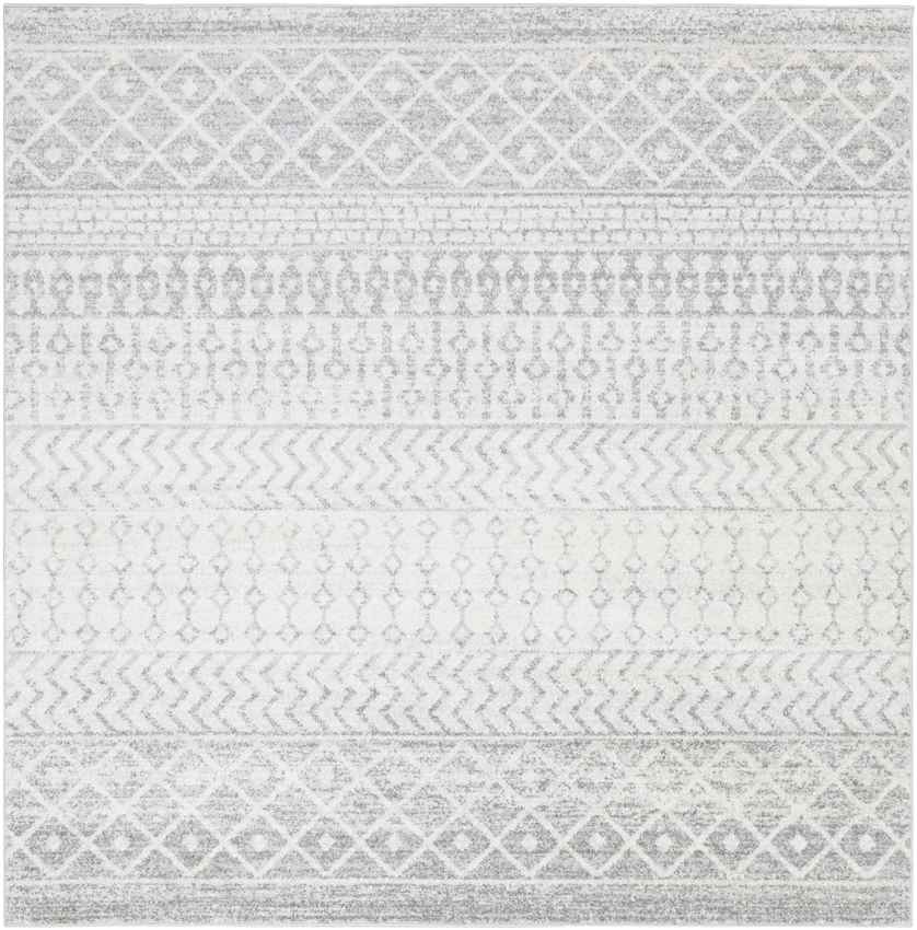 Louise Global Light Gray/White Area Rug