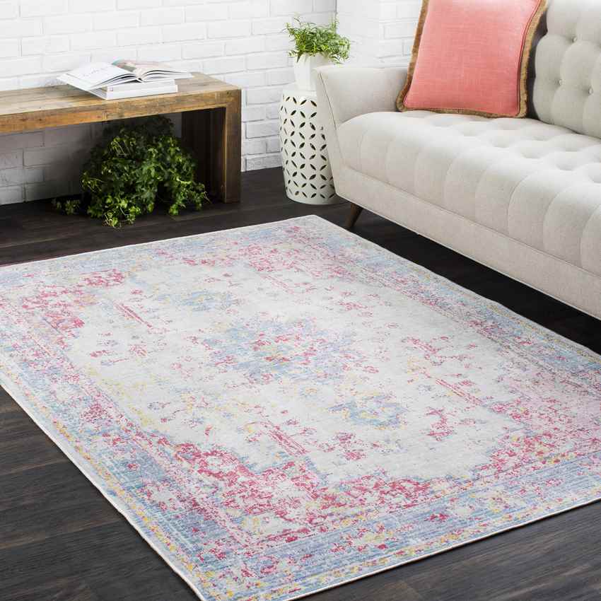 Everly Traditional Blue Area Rug