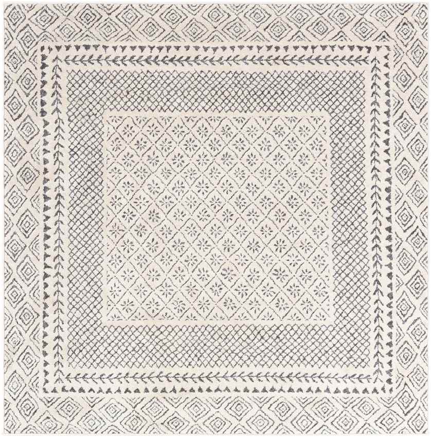 Julian Global Charcoal/Light Beige Area Rug