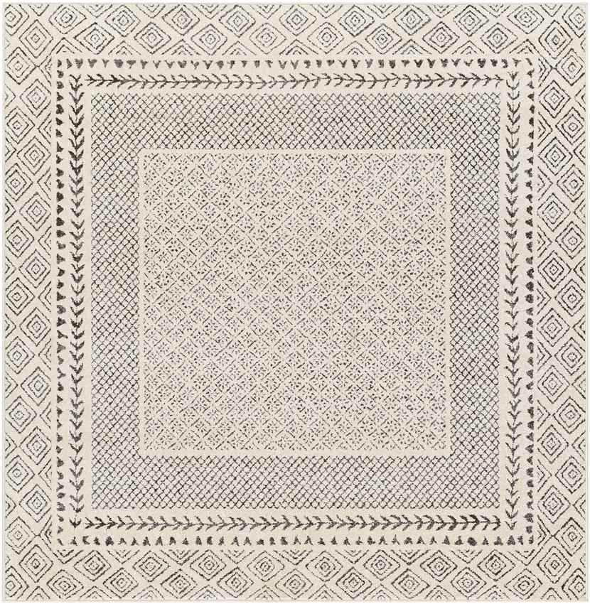 Julian Global Charcoal/Light Beige Area Rug