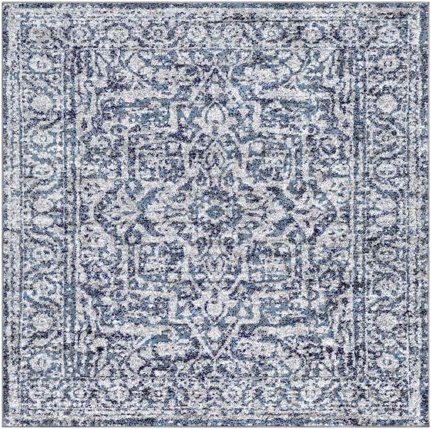 Emma Traditional Navy Area Rug