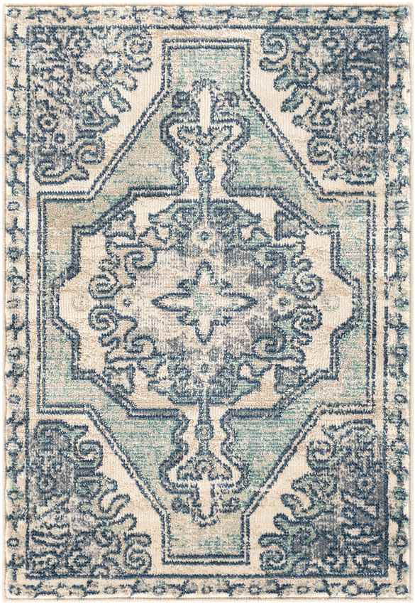 Henry Traditional Teal Area Rug