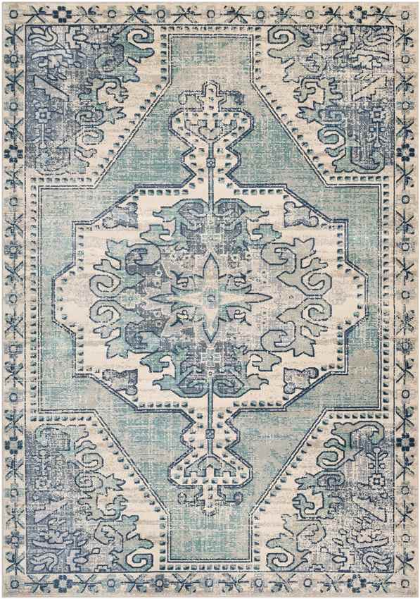Henry Traditional Teal Area Rug