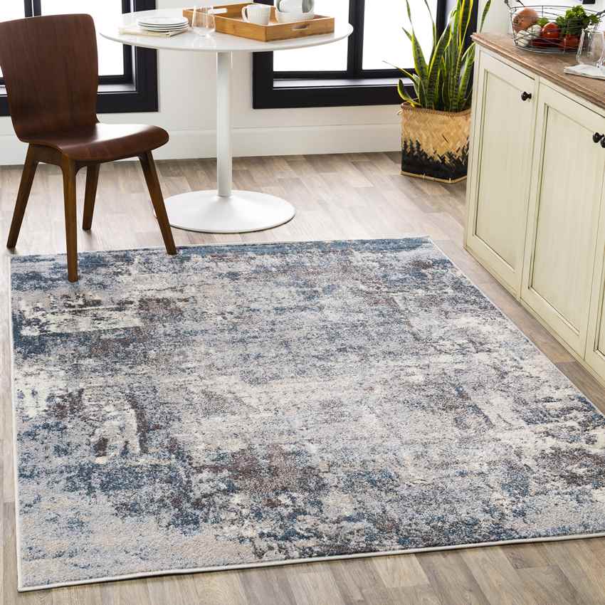 Loire Modern Teal Area Rug