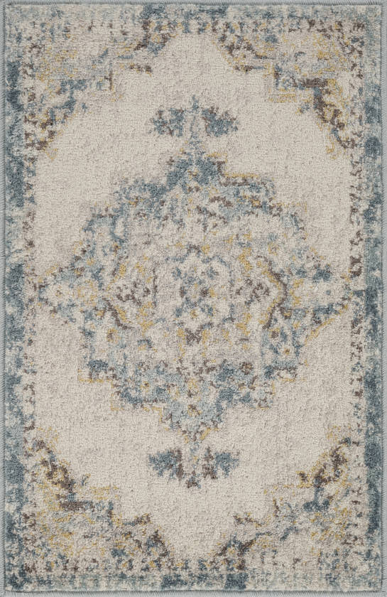 Gard Traditional Sky Blue Area Rug